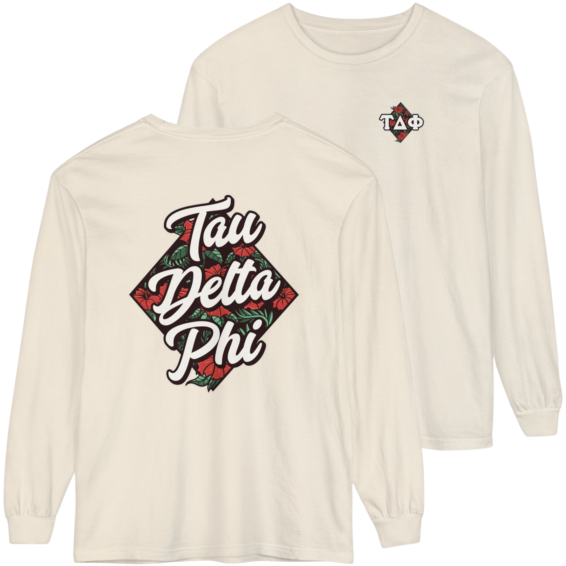 Ivory Tau Delta Phi Graphic Long Sleeve | Aloha