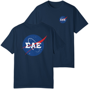 Navy Sigma Alpha Epsilon Graphic T-Shirt | Nasa 2.0