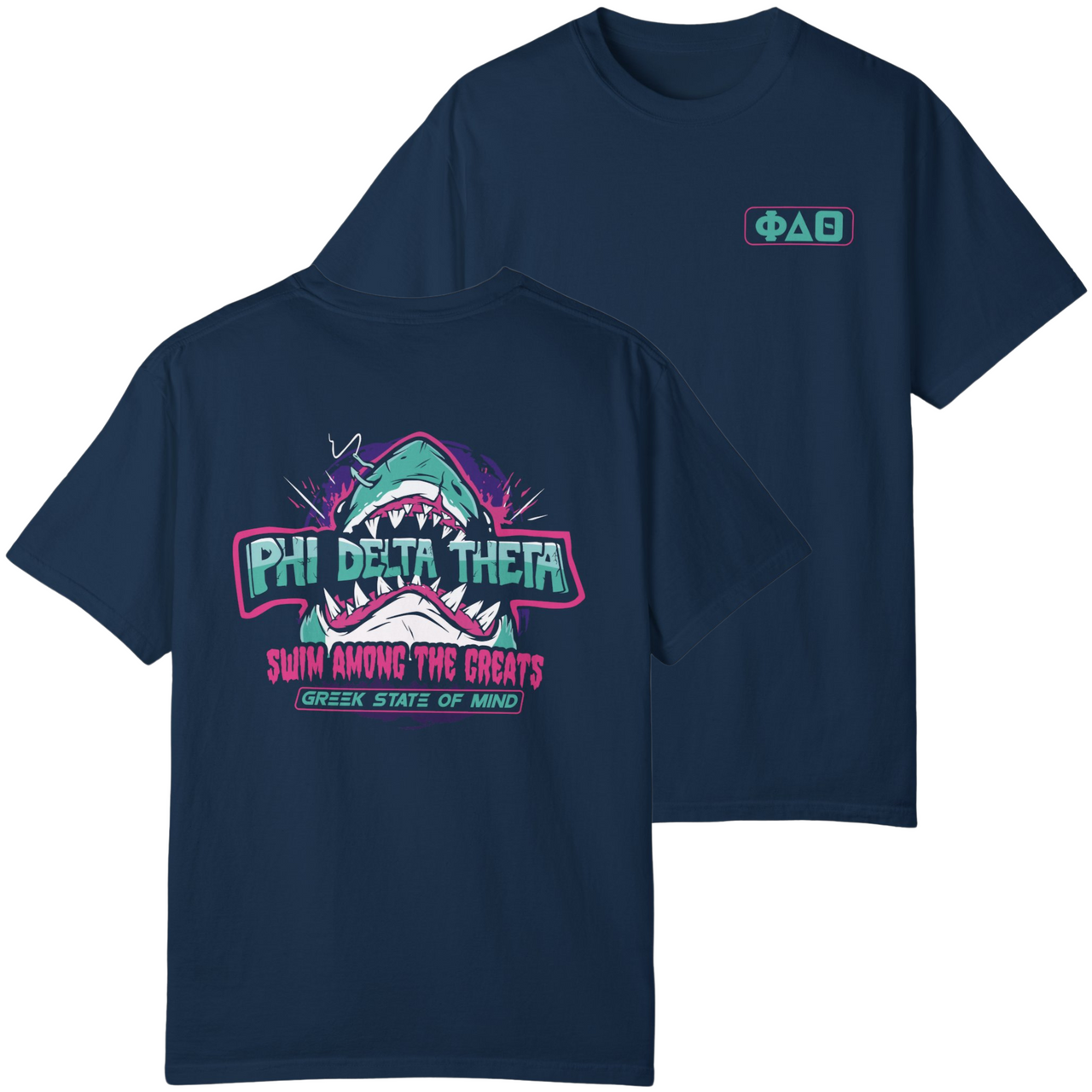 Navy Phi Delta Theta Graphic T-Shirt | The Deep End