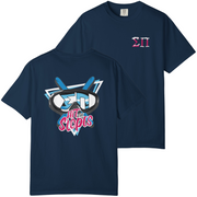Navy Sigma Pi Graphic T-Shirt | Hit the Slopes