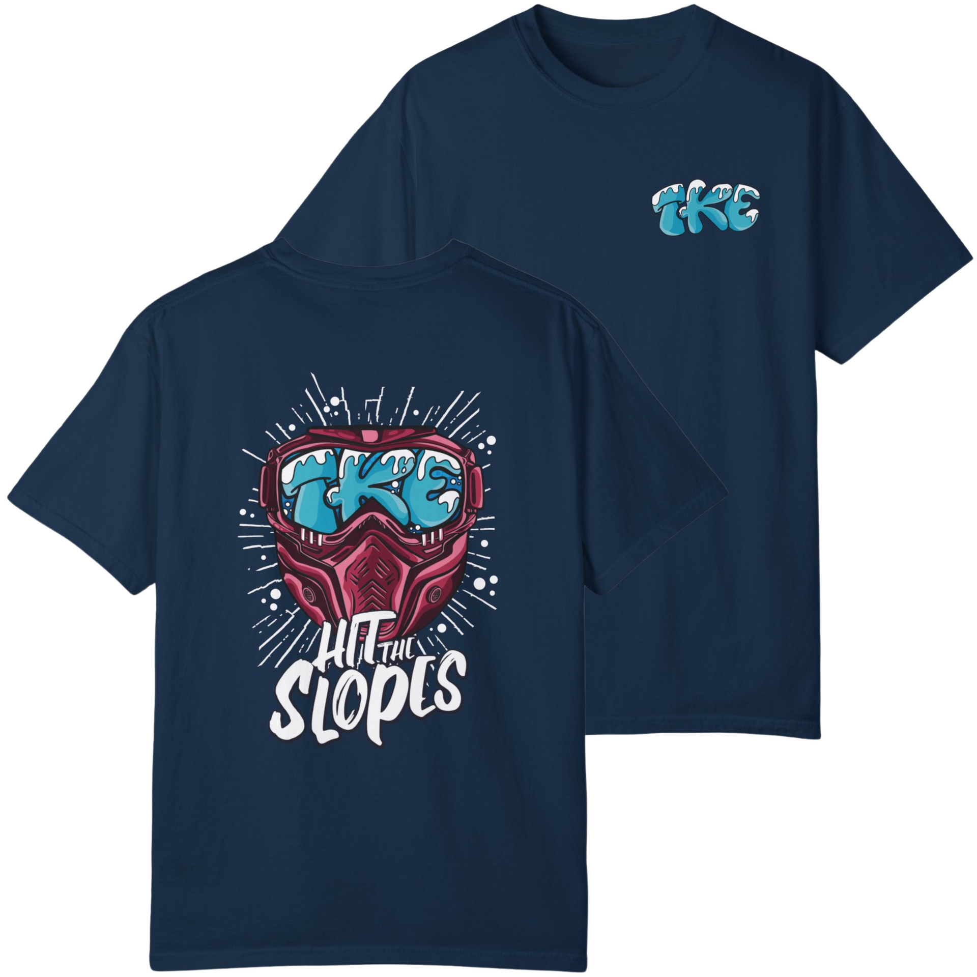 Navy Tau Kappa Epsilon Graphic T-Shirt | Hit the Slopes