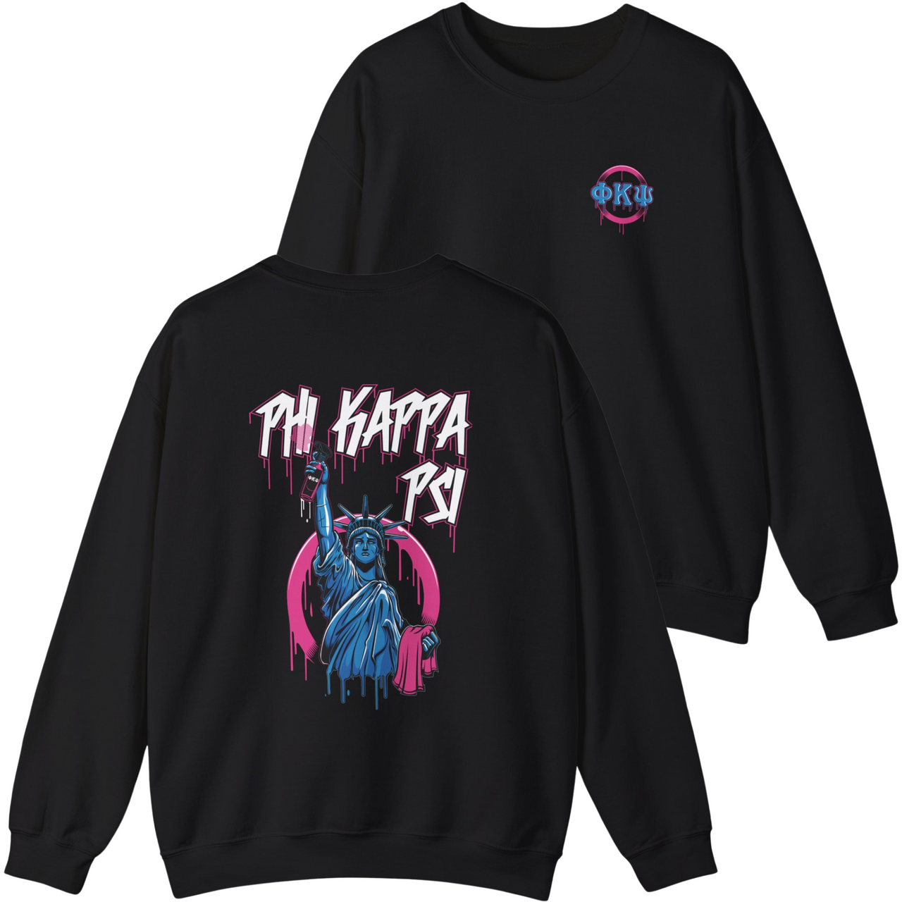 Phi Kappa Psi Graphic Crewneck Sweatshirt | Liberty Rebel