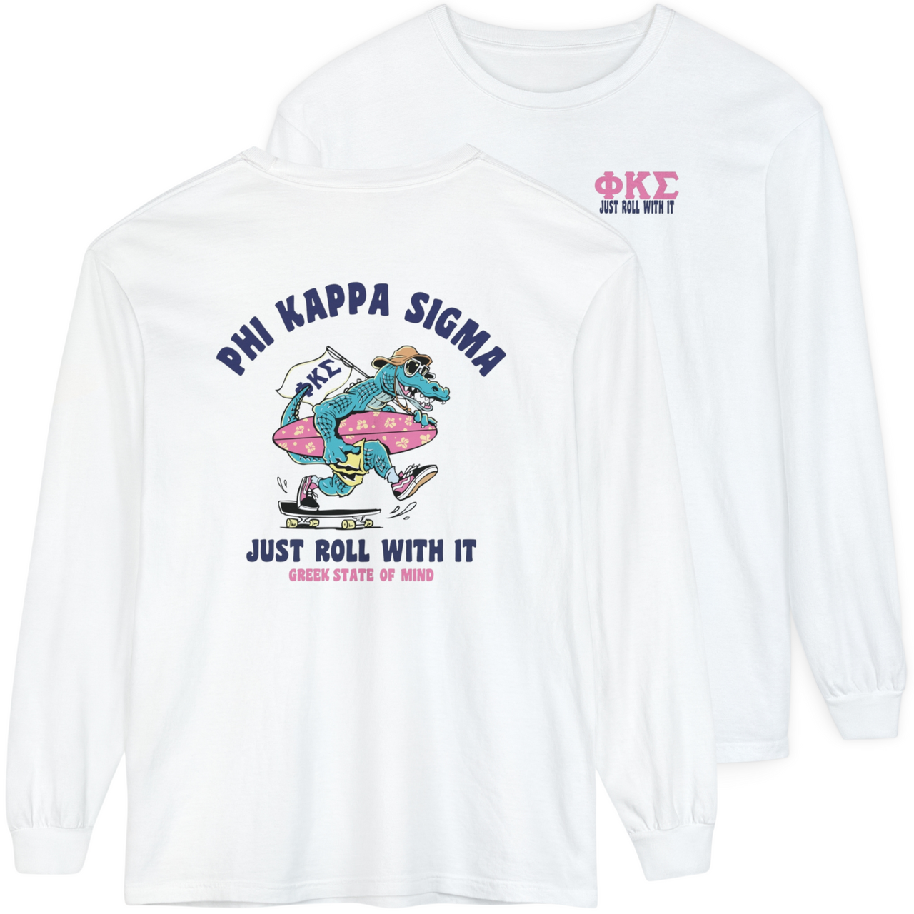 Phi Kappa Sigma Graphic Long Sleeve | Alligator Skater