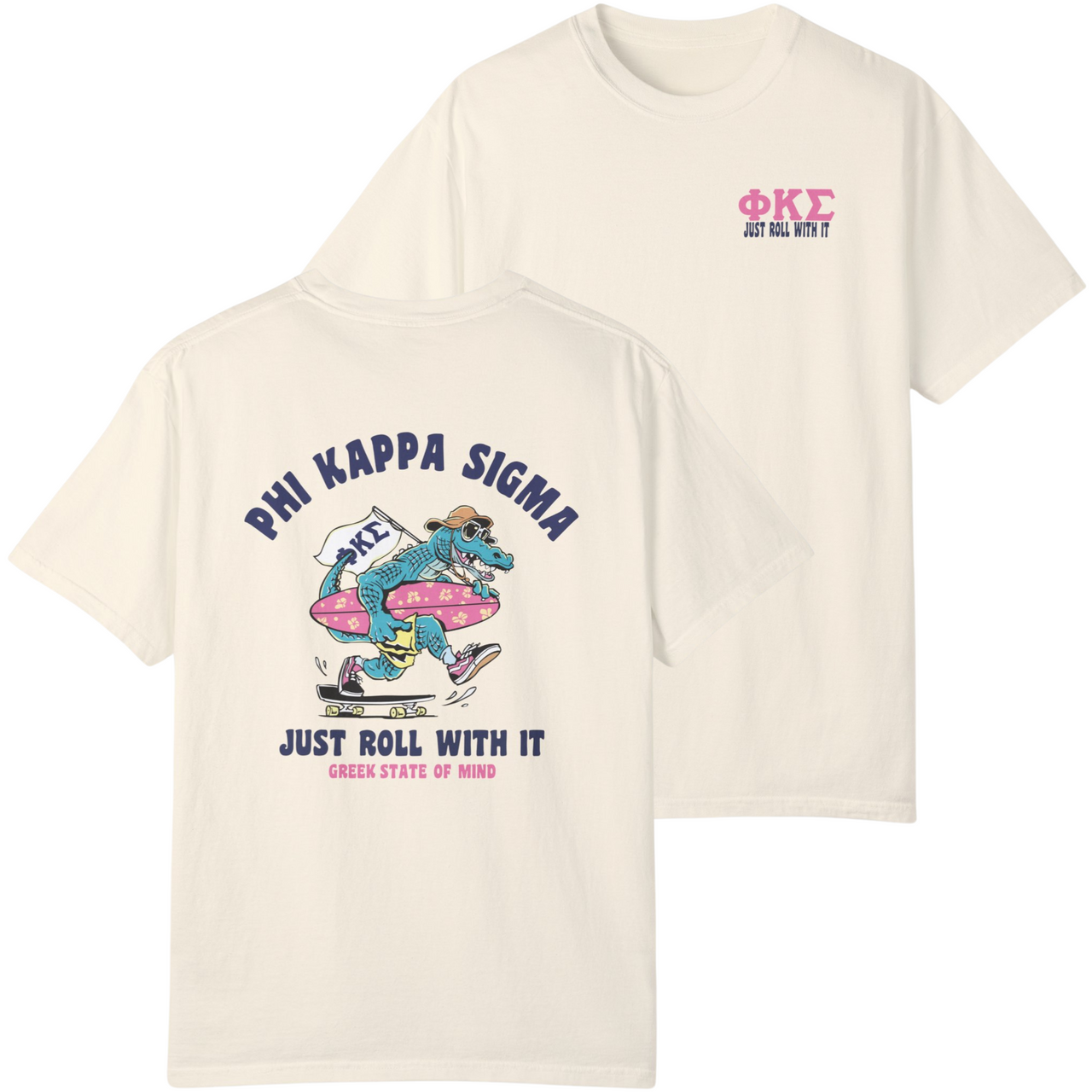Phi Kappa Sigma Graphic T-Shirt | Alligator Skater