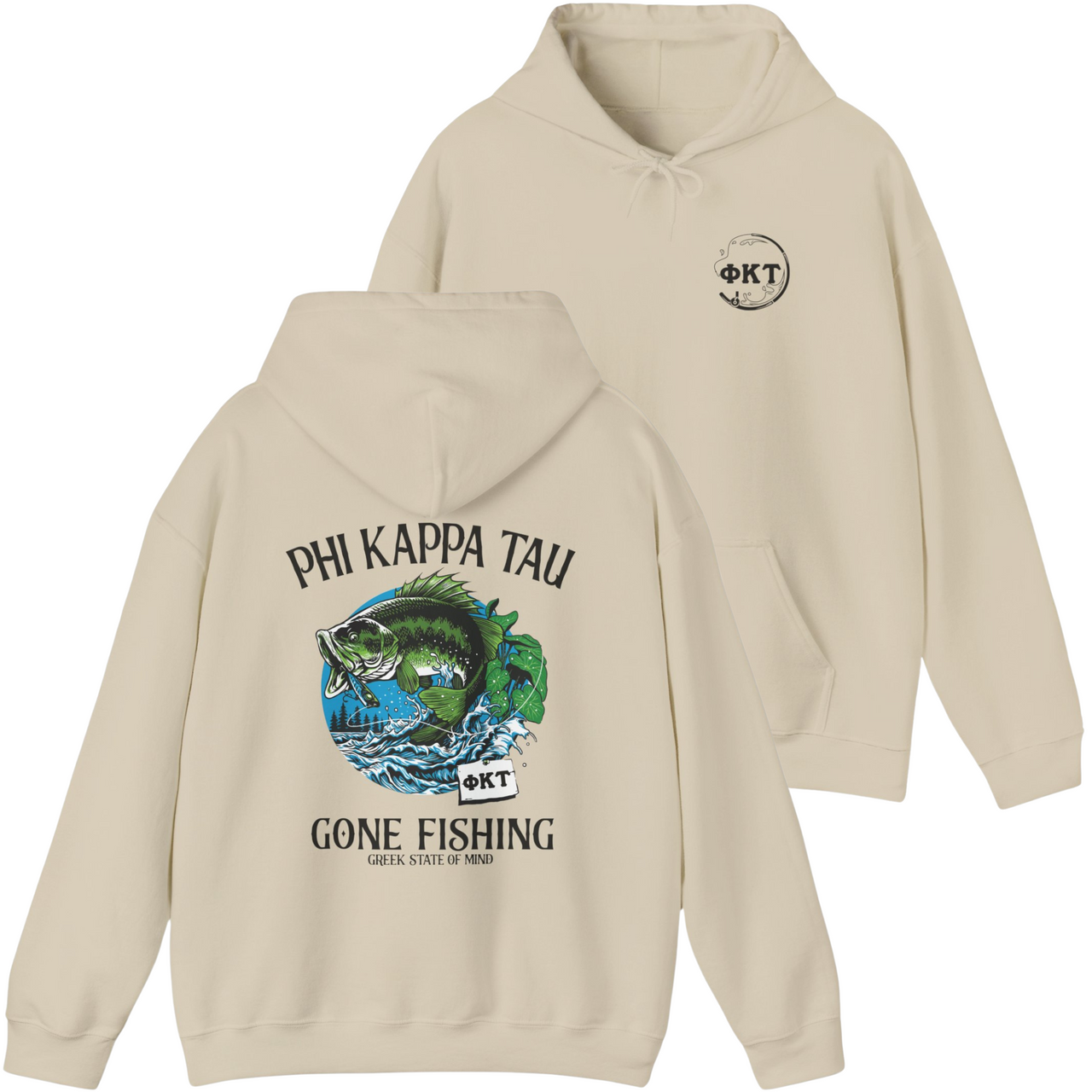 Phi Kappa Tau Graphic Hoodie | Gone Fishing