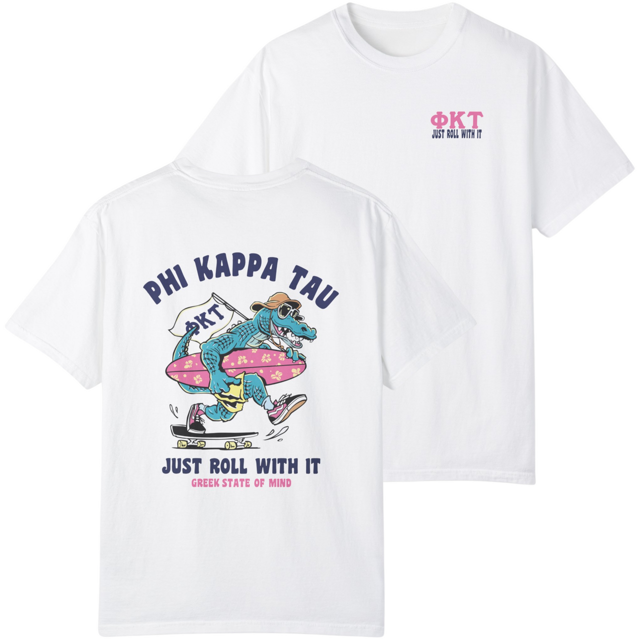 Phi Kappa Tau Graphic T-Shirt | Alligator Skater