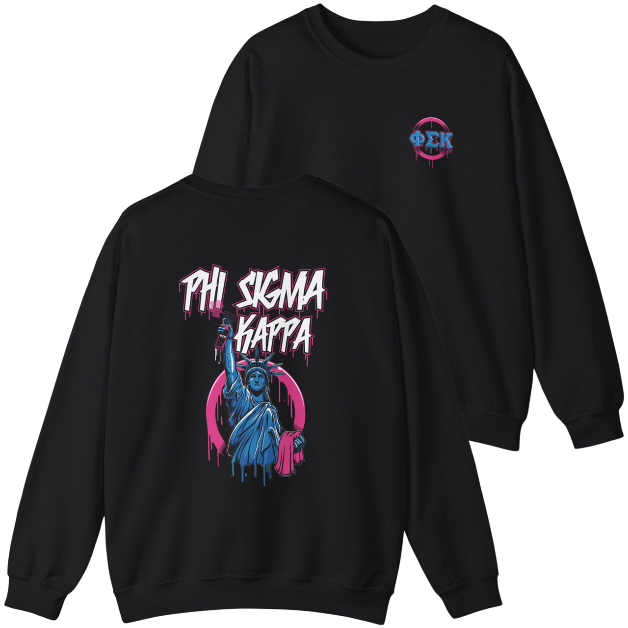 Phi Sigma Kappa Graphic Crewneck Sweatshirt | Liberty Rebel