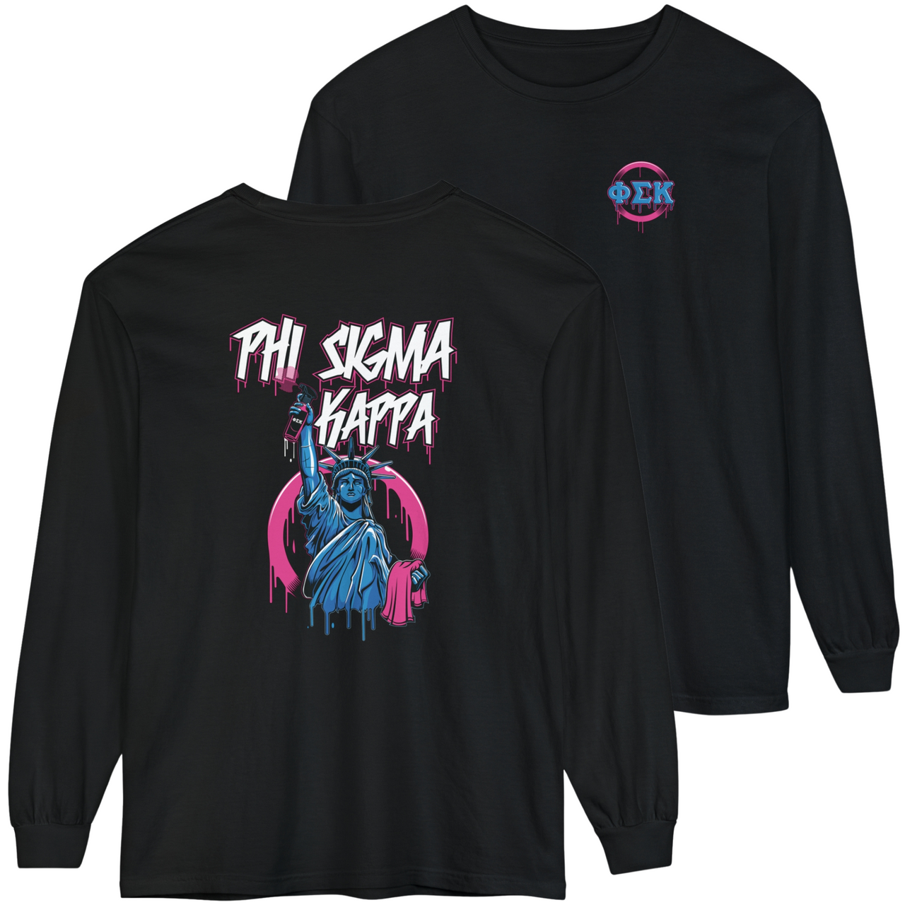 Phi Sigma Kappa Graphic Long Sleeve | Liberty Rebel