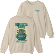 ivory Phi Delta Theta Graphic Crewneck Sweatshirt | Good Vibes Only