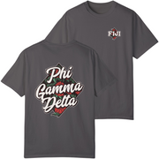 Grey Phi Gamma Delta Graphic T-Shirt | Aloha