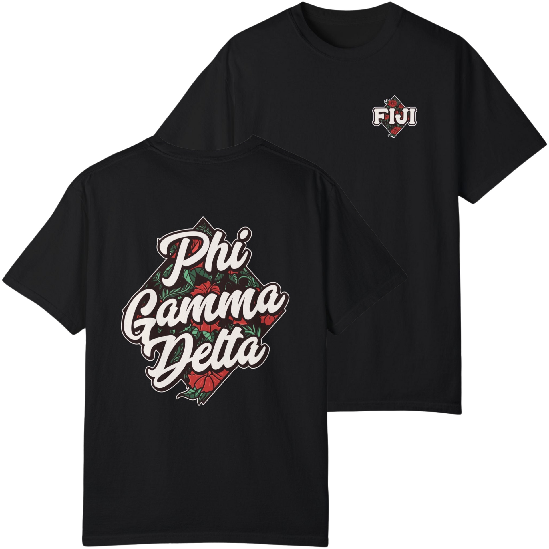 Black Phi Gamma Delta Graphic T-Shirt | Aloha