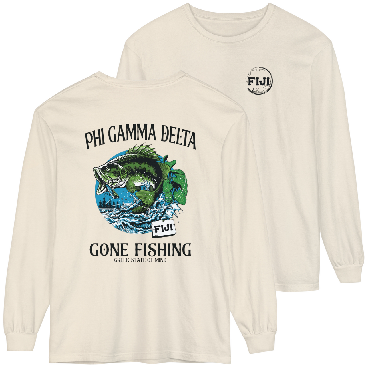 Phi Gamma Delta Graphic Long Sleeve | Gone Fishing