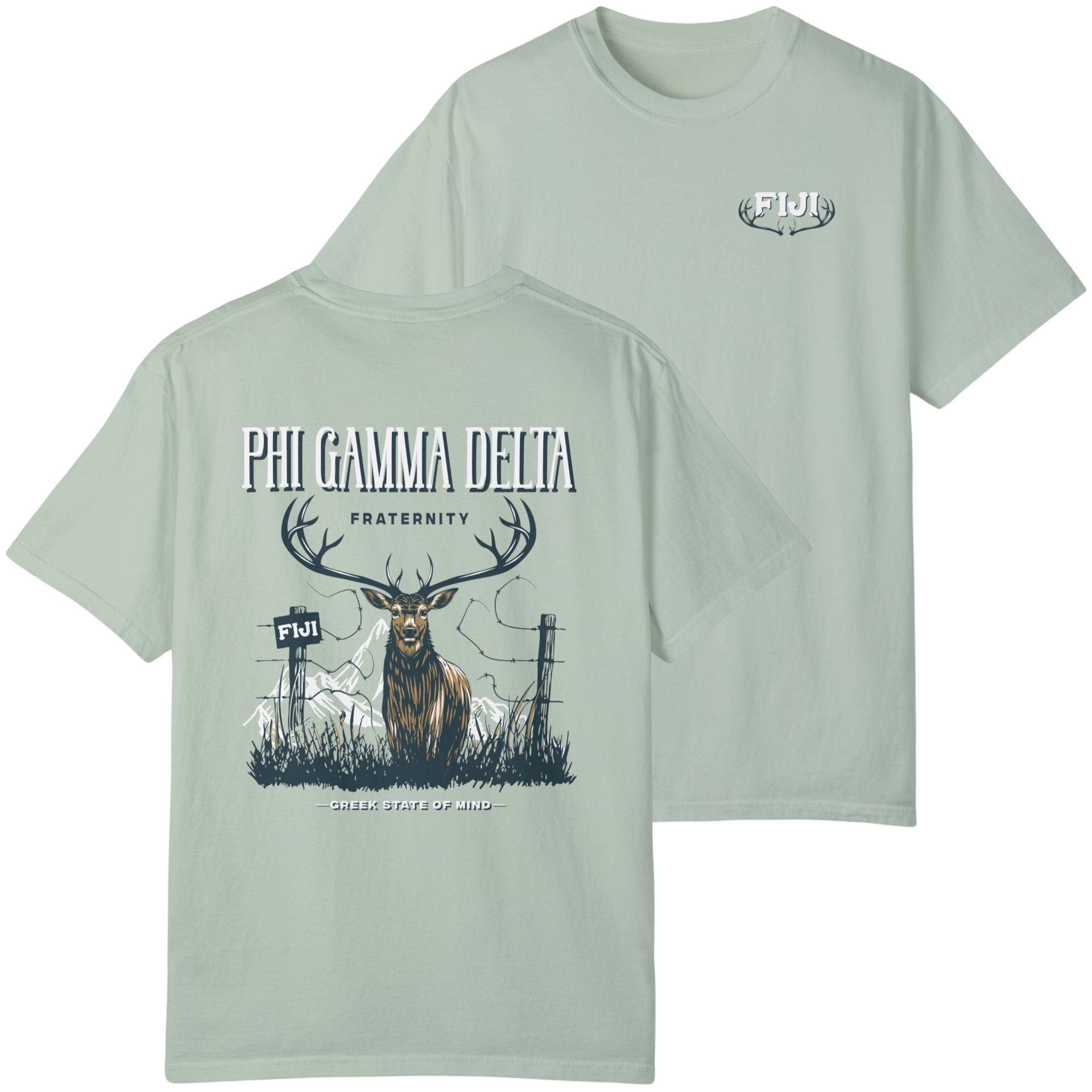 Bay Phi Gamma Delta Graphic T-Shirt | Big Buck