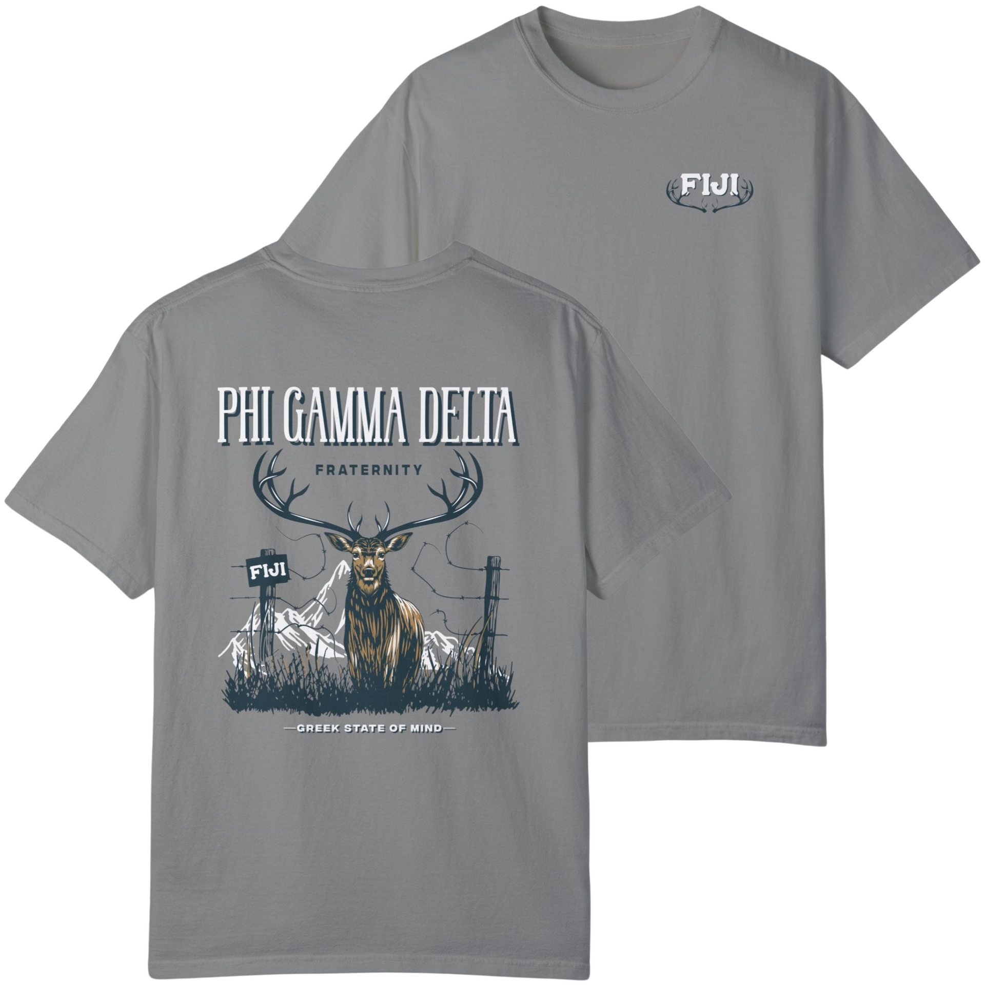 Granite Phi Gamma Delta Graphic T-Shirt | Big Buck