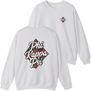 Grey Phi Kappa Psi Graphic Crewneck Sweatshirt | Aloha