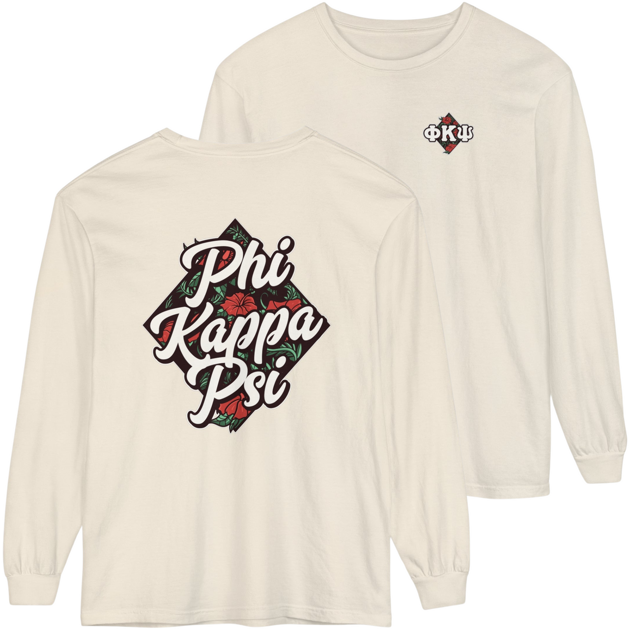 ivory Phi Kappa Psi Graphic Long Sleeve | Aloha