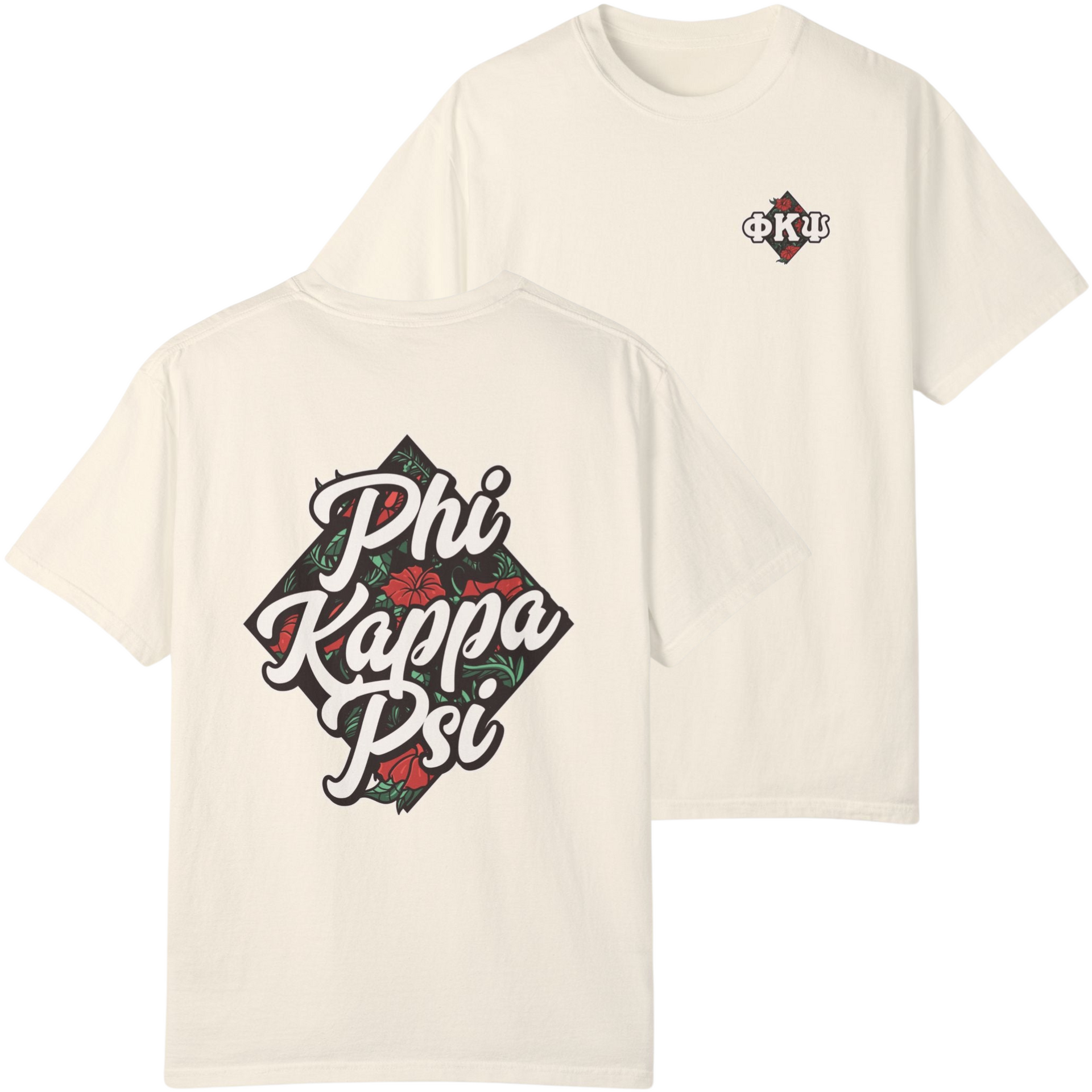 Phi Kappa Psi Graphic T Shirt Aloha Ivory S