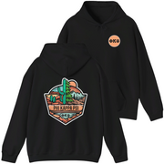 black Phi Kappa Psi Graphic Hoodie | Desert Mountains