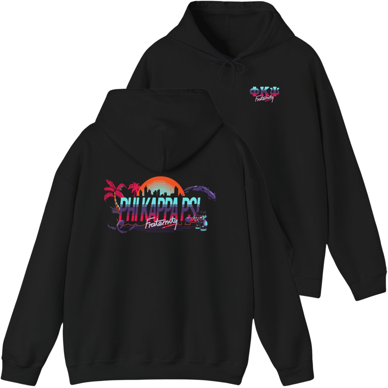 black Phi Kappa Psi Graphic Hoodie | Jump Street