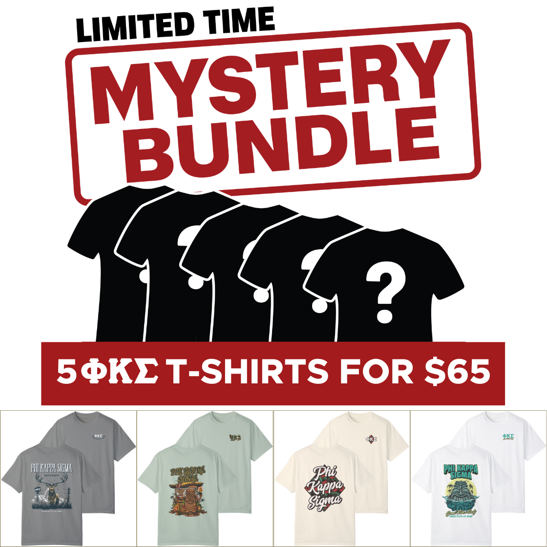 Phi Kappa Sigma Mystery Bundle – 5 Surprise Items for $65