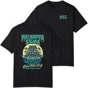 Black Phi Kappa Sigma Graphic T-Shirt | Good Vibes Only