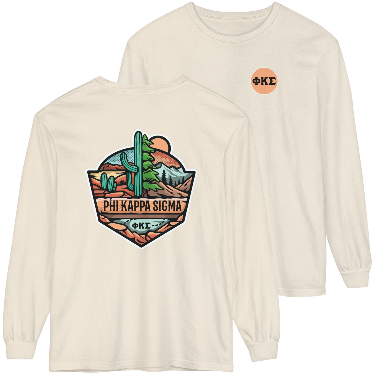 Phi Kappa Sigma Graphic Long Sleeve | Desert Mountains