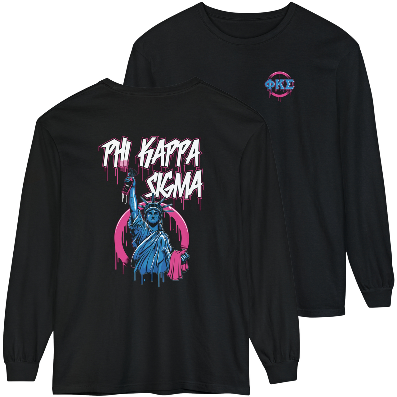 Phi Kappa Sigma Graphic Long Sleeve | Liberty Rebel