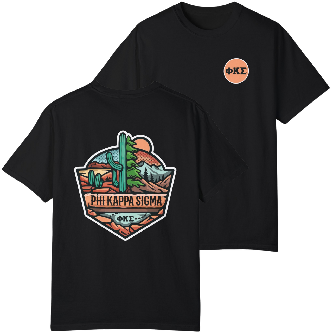 Phi Kappa Sigma Graphic T-Shirt | Desert Mountains