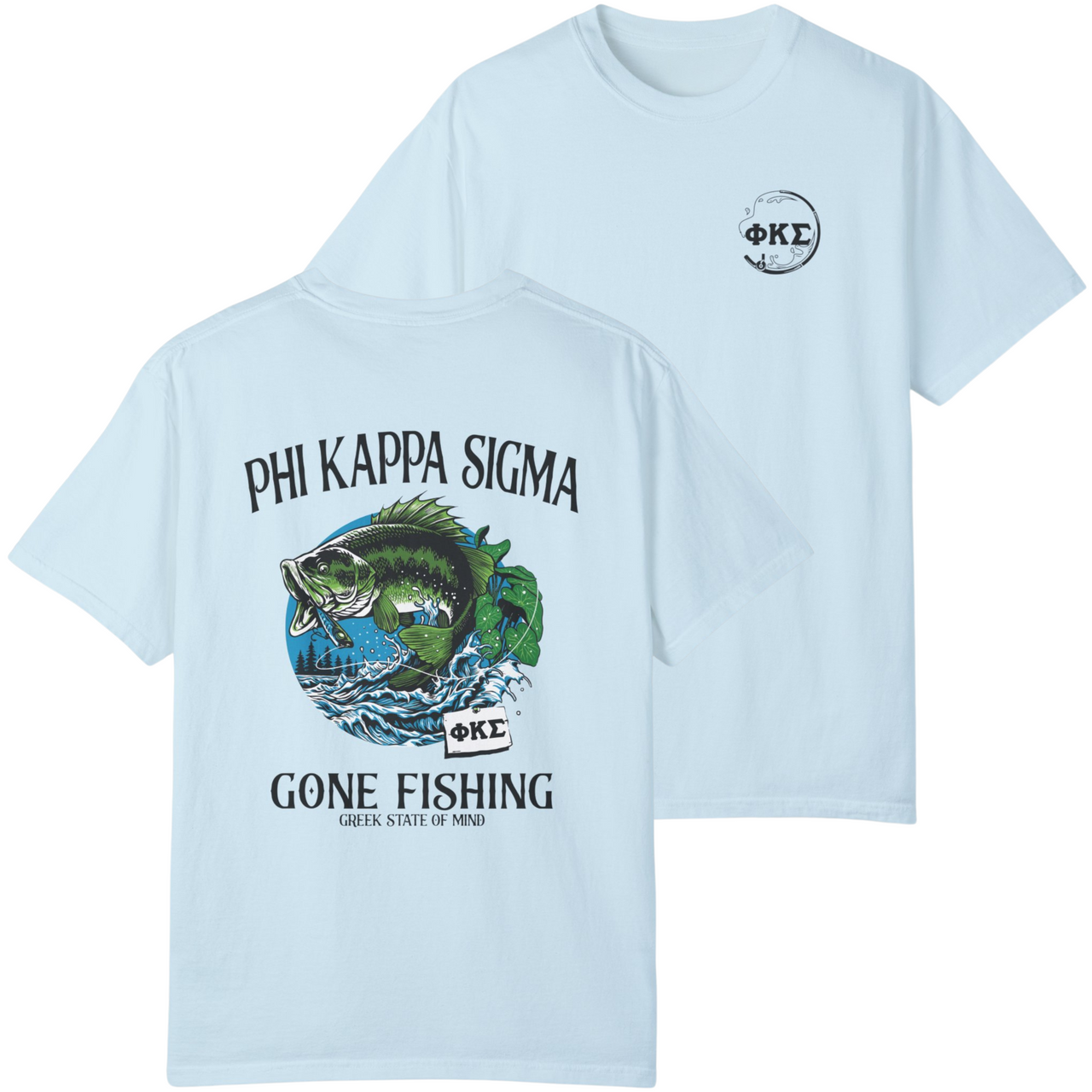 Phi Kappa Sigma Graphic T-Shirt | Gone Fishing