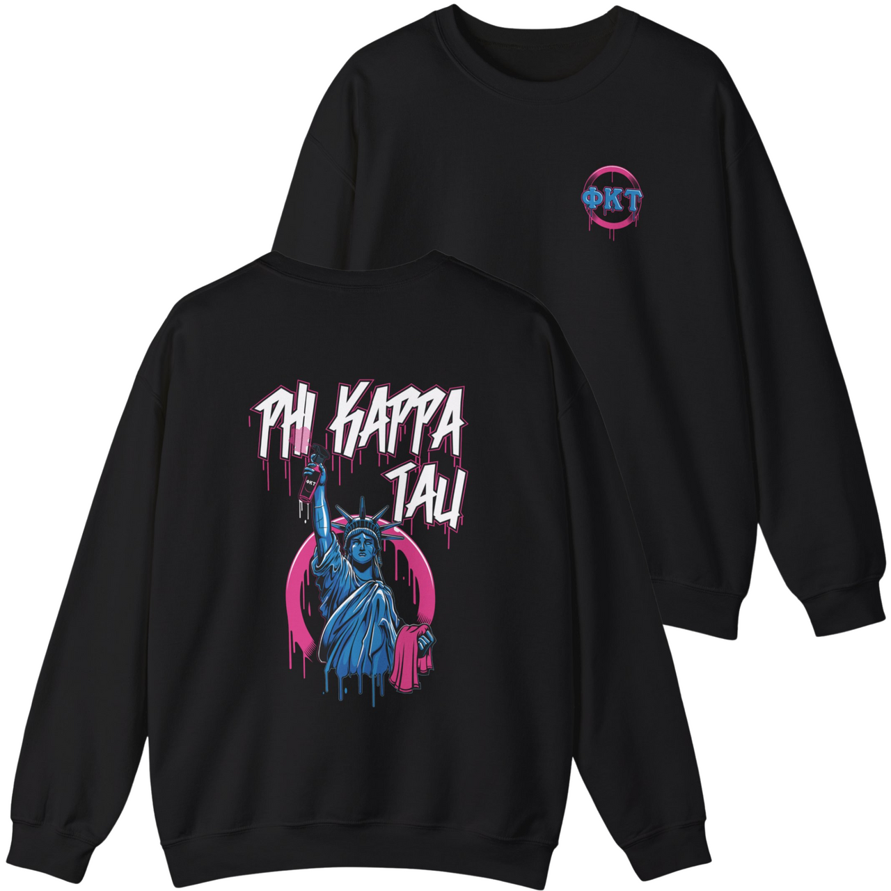 Phi Kappa Tau Graphic Crewneck Sweatshirt | Liberty Rebel
