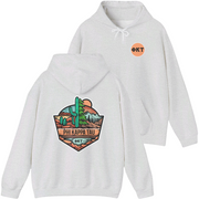 grey Phi Kappa Tau Graphic Hoodie | Desert Mountains
