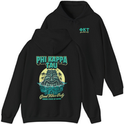black Phi Kappa Tau Graphic Hoodie | Good Vibes Only