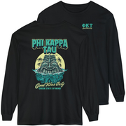black Phi Kappa Tau Graphic Long Sleeve | Good Vibes Only