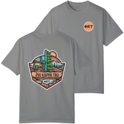 grey Phi Kappa Tau Graphic T-Shirt | Desert Mountains