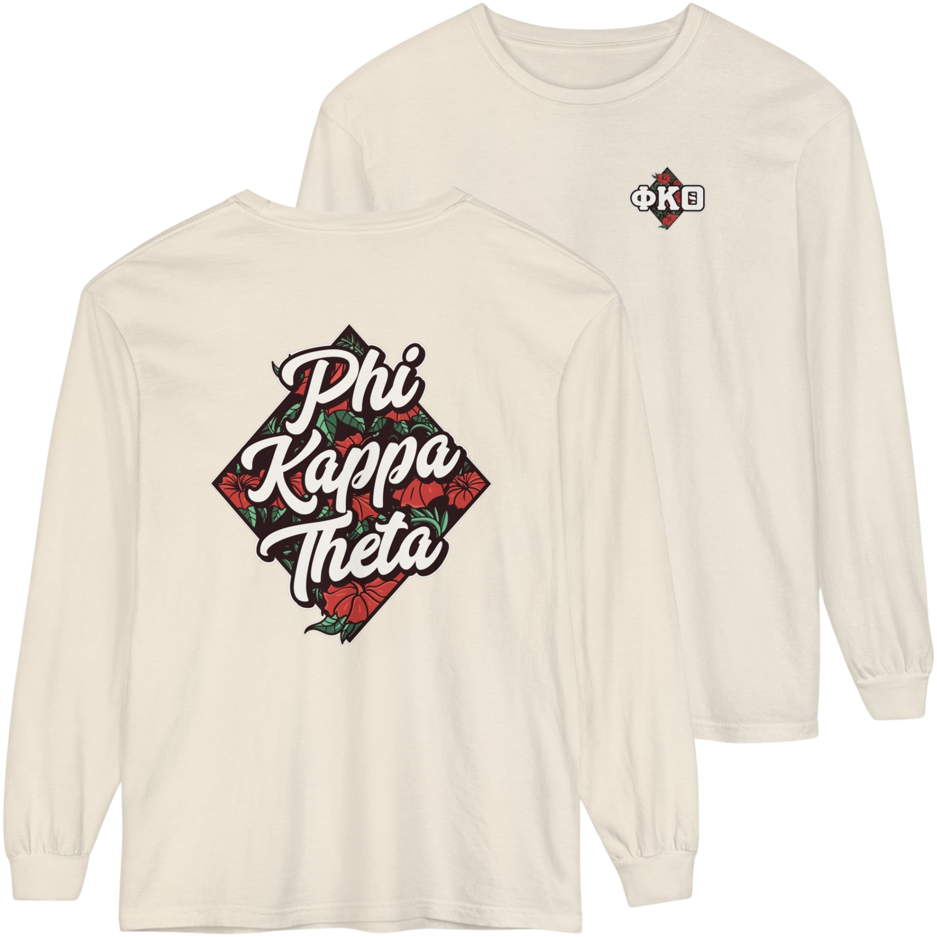 Ivory Phi Kappa Theta Graphic Long Sleeve | Aloha