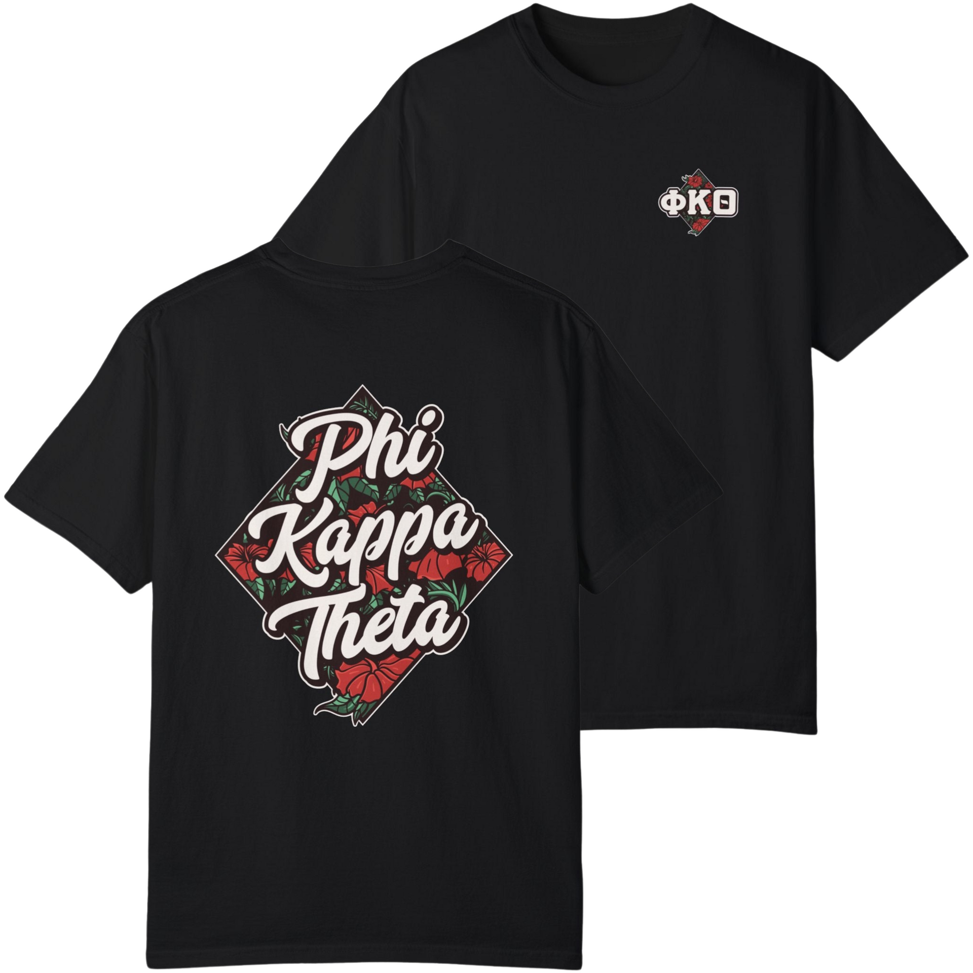 Black Phi Kappa Theta | Aloha Graphic T-Shirt