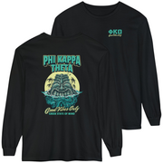 black Phi Kappa Theta Graphic Long Sleeve | Good Vibes Only