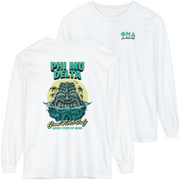 white Phi Mu Delta Graphic Long Sleeve | Good Vibes Only