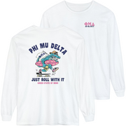 white Phi Mu Delta Graphic Long Sleeve