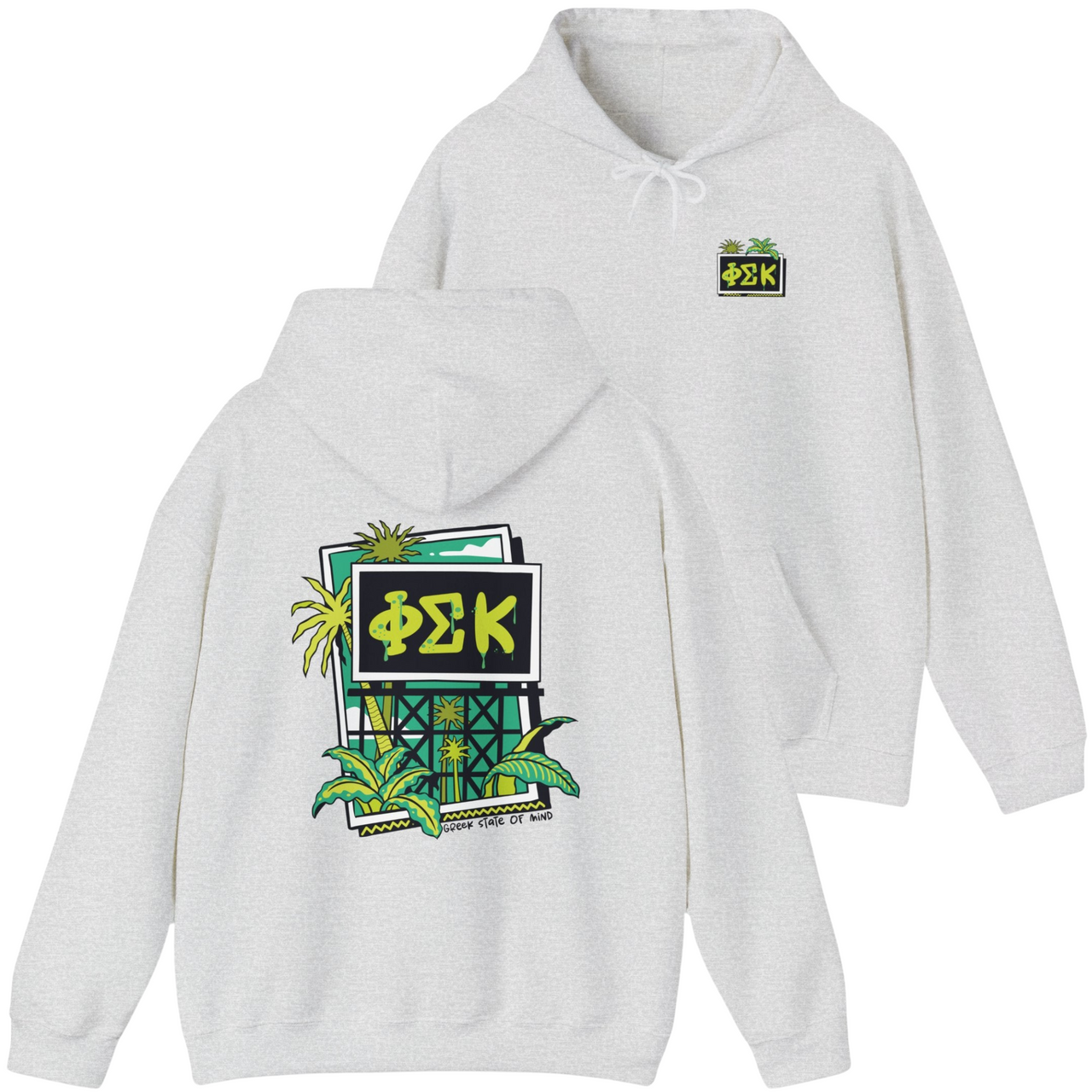 Phi Sigma Kappa Graphic Hoodie | Tropical Billboard