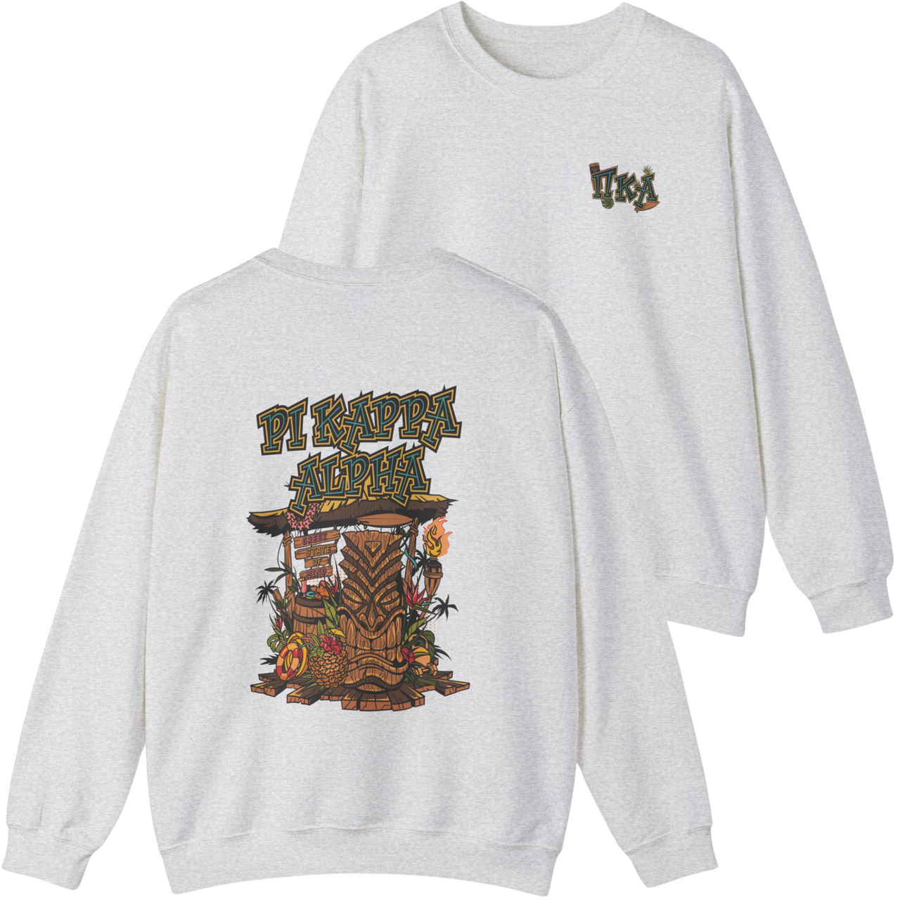 Pi Kappa Alpha Graphic Crewneck Sweatshirt | Tiki Time