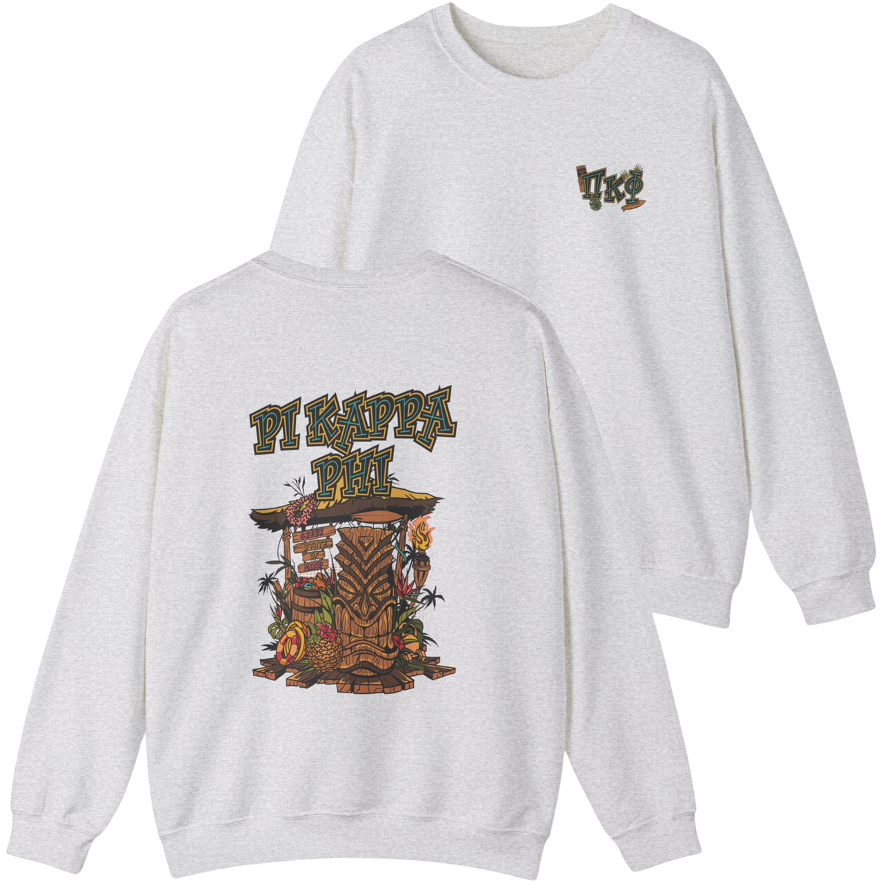 Pi Kappa Phi Graphic Crewneck Sweatshirt | Tiki Time