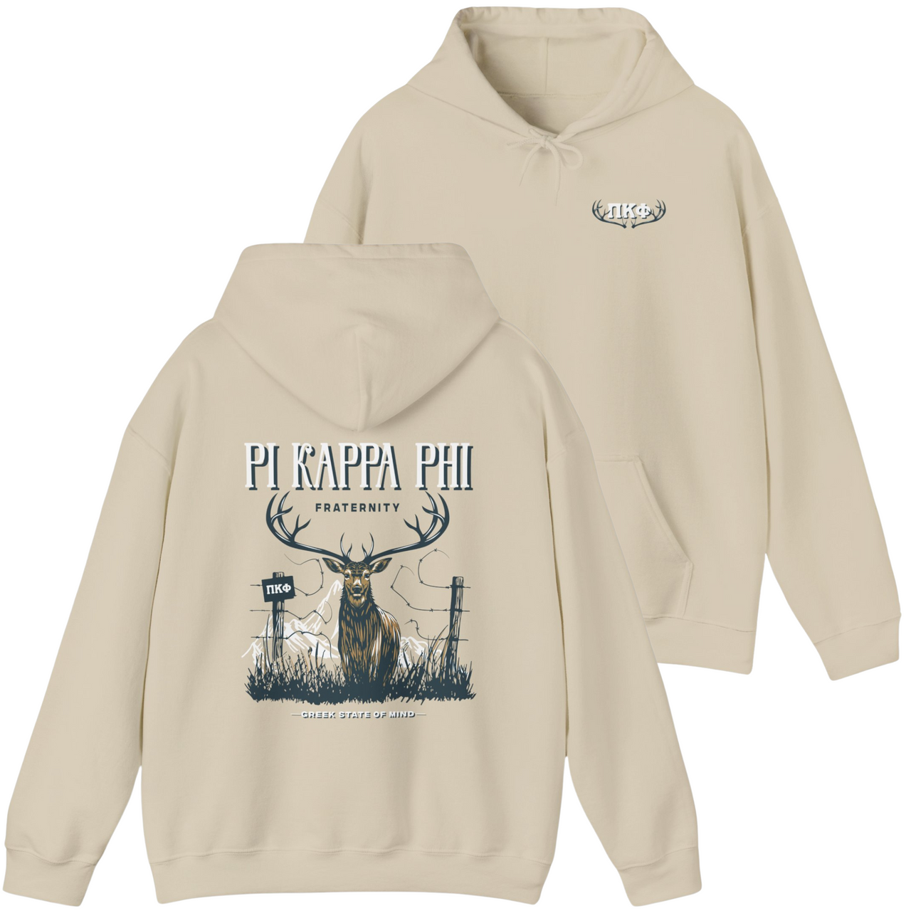 Pi Kappa Phi Graphic Hoodie | Big Buck