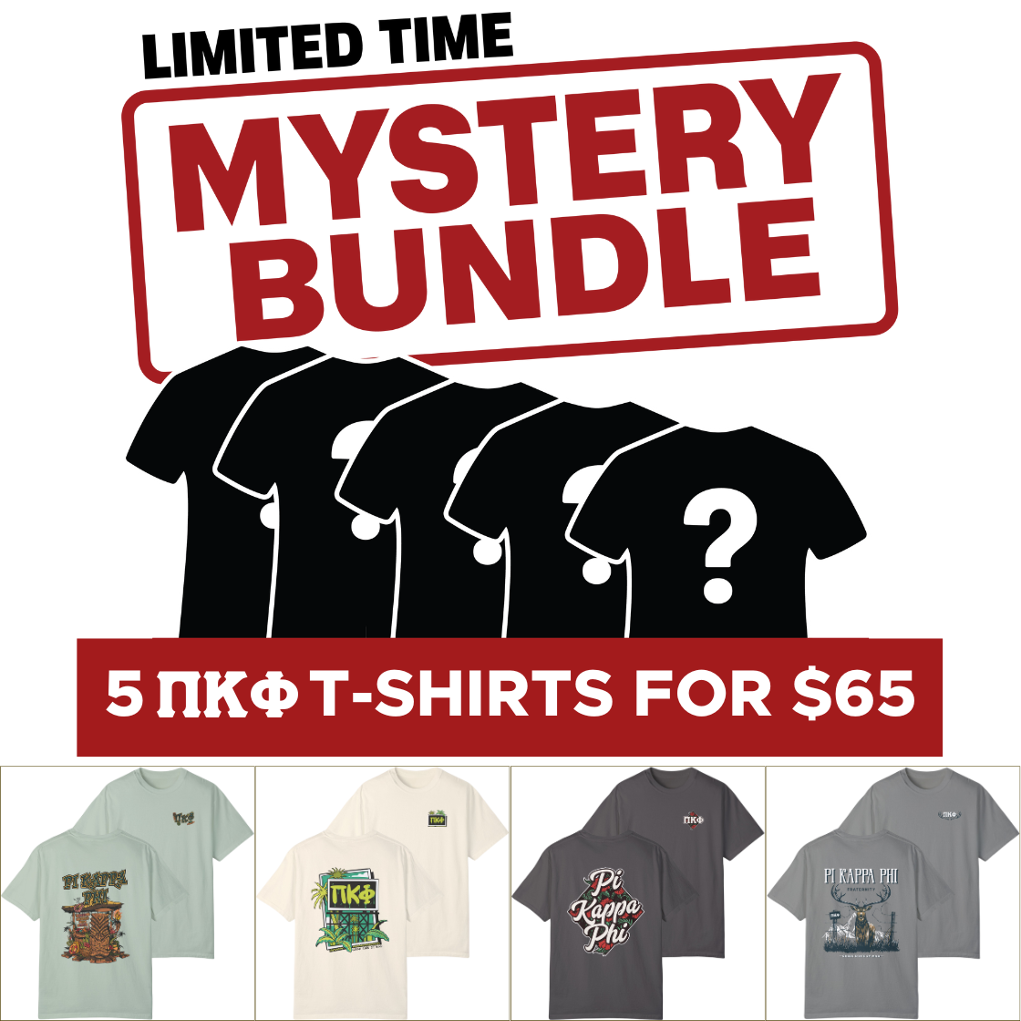 Pi Kappa Phi Mystery Bundle – 5 Surprise Items for $65
