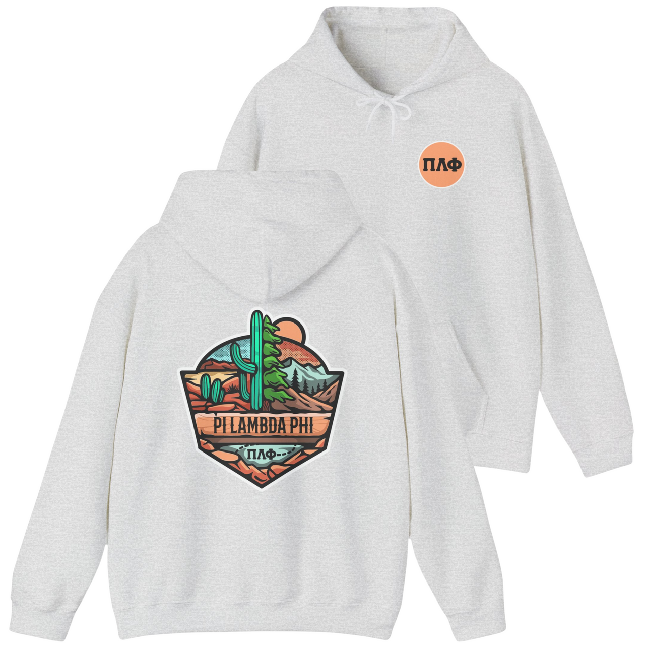 Pi Lambda Phi Graphic Hoodie|  Desert Mountains