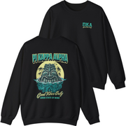 black Pi Kappa Alpha Graphic Crewneck Sweatshirt | Good Vibes Only