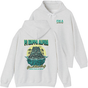 grey Pi Kappa Alpha Graphic Hoodie | Good Vibes Only