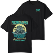 black Pi Kappa Alpha Graphic T-Shirt | Good Vibes Only