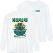 white Pi Kappa Phi Graphic Long Sleeve | Good Vibes Only