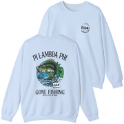 blue Pi Lambda Phi Graphic Crewneck Sweatshirt | Gone Fishing